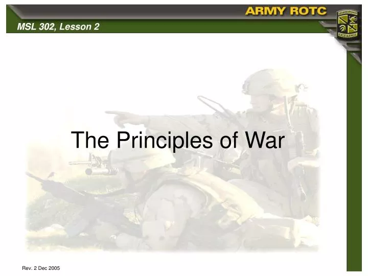 the principles of war