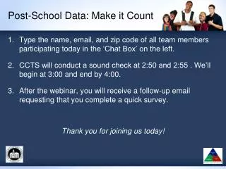 Post-School Data: Make it Count