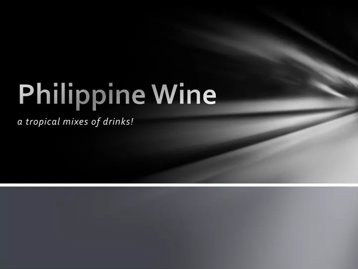 philippine wine
