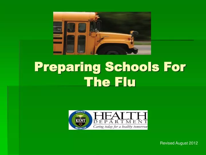 preparing schools for the flu