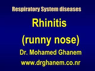 Respiratory System diseases