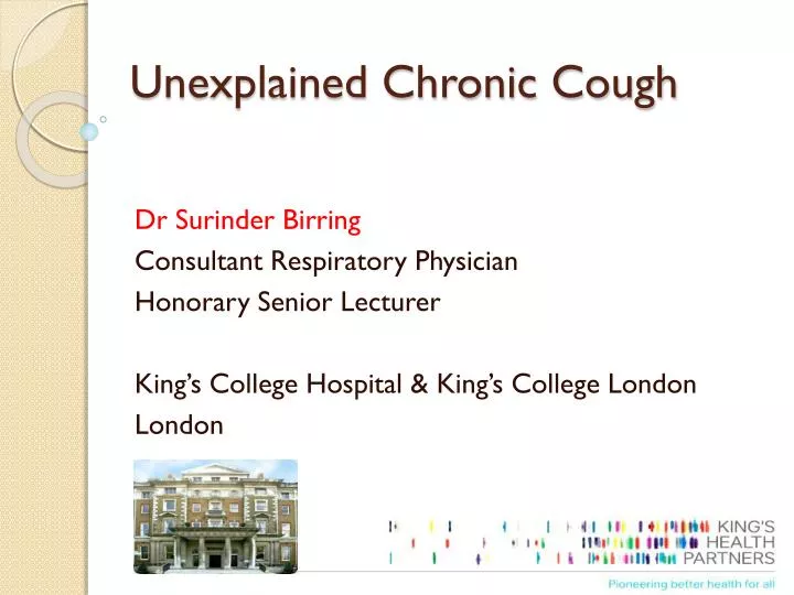 unexplained chronic cough