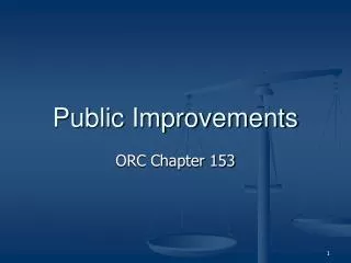 Public Improvements