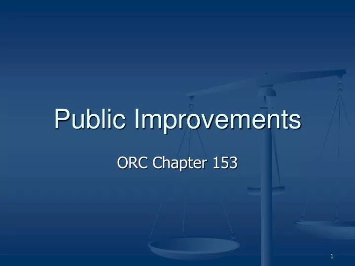 public improvements