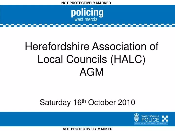 herefordshire association of local councils halc agm