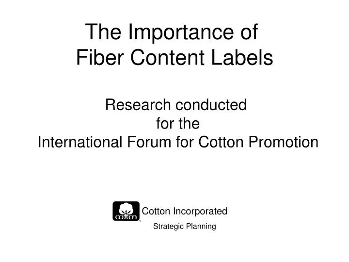 the importance of fiber content labels