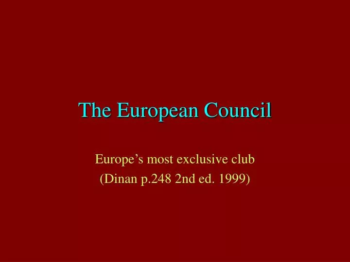 the european council
