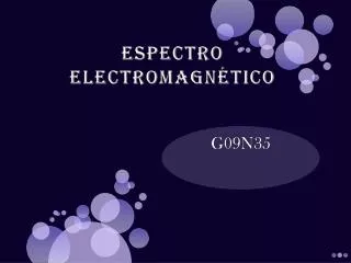 espectro electromagn tico