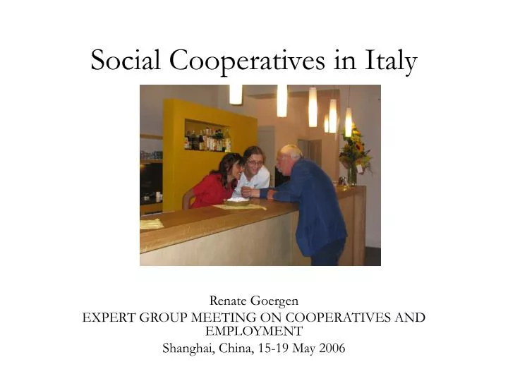 social cooperatives in italy