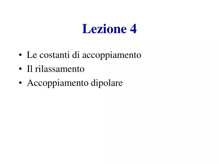 lezione 4