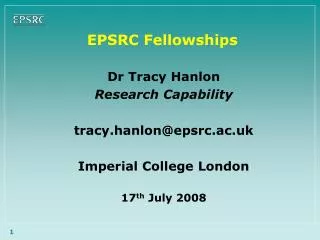 EPSRC Fellowships