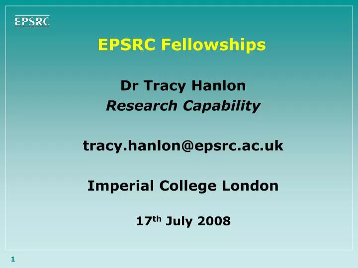 epsrc fellowships