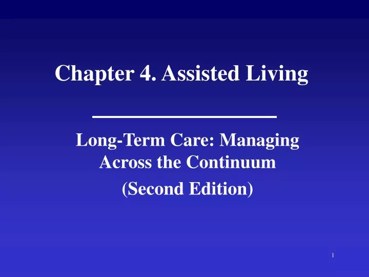 chapter 4 assisted living