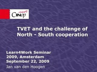 TVET and the challenge of North - South cooperation