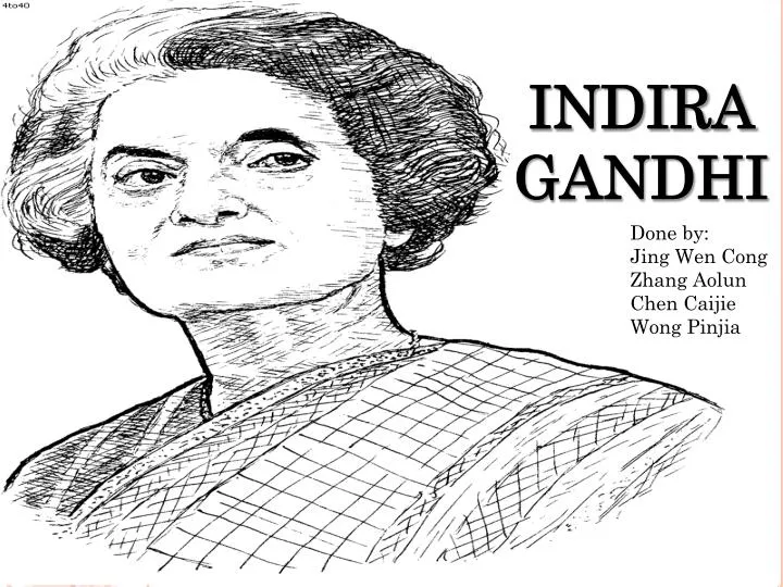 How to Draw Indira Gandhi face drawing step by step - YouTube