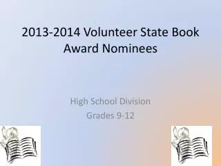 2013-2014 Volunteer State Book Award Nominees