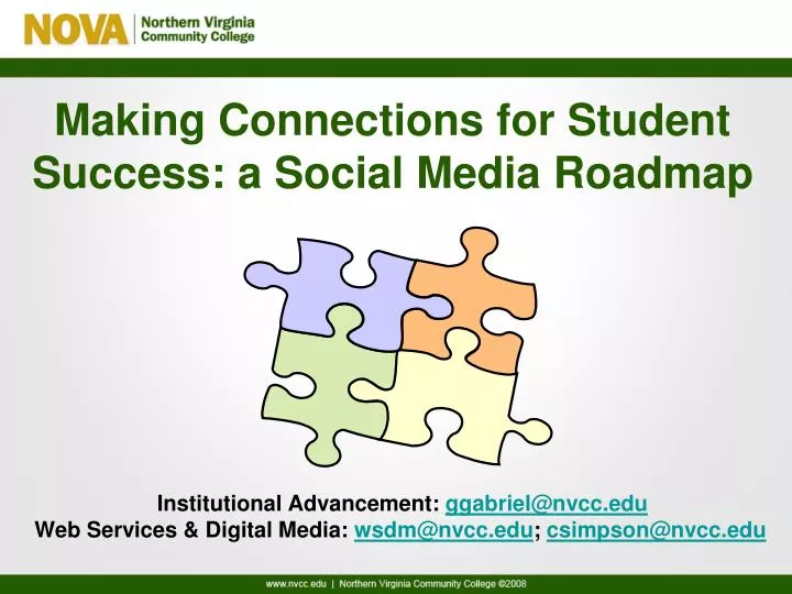 making connections for student success a social media roadmap