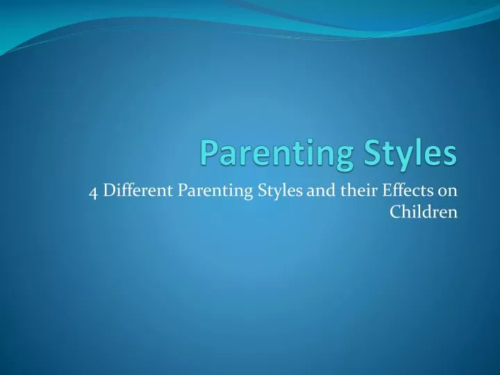 parenting styles