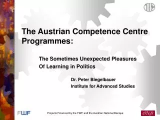 The Austrian Competence Centre Programmes :