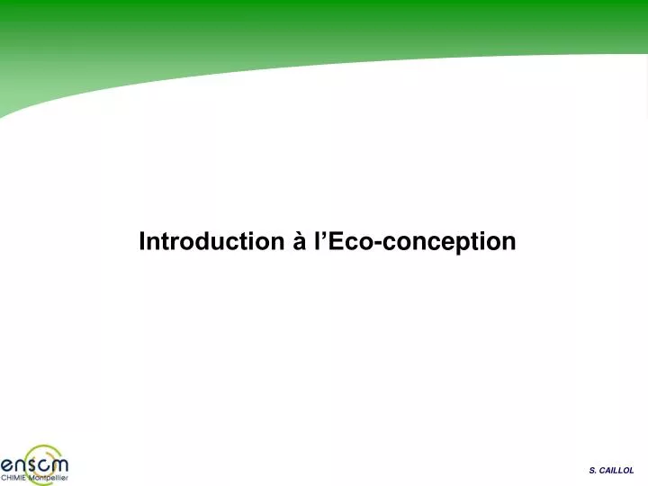 introduction l eco conception