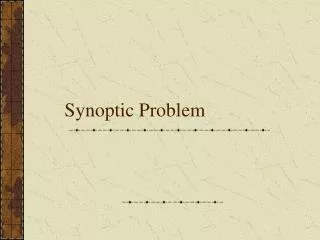 Synoptic Problem