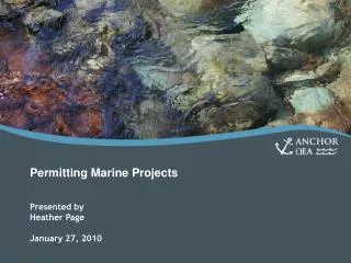 Permitting Marine Projects