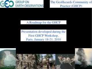 A Roadmap for the GHCP