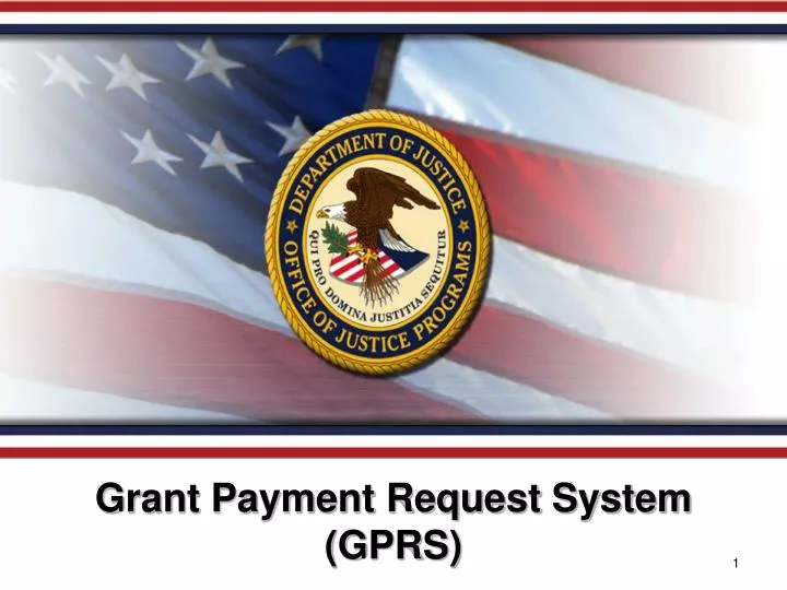 grant payment request system gprs