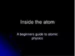 Inside the atom - slide 1