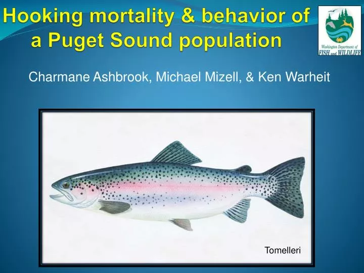 hooking mortality behavior of a puget sound population