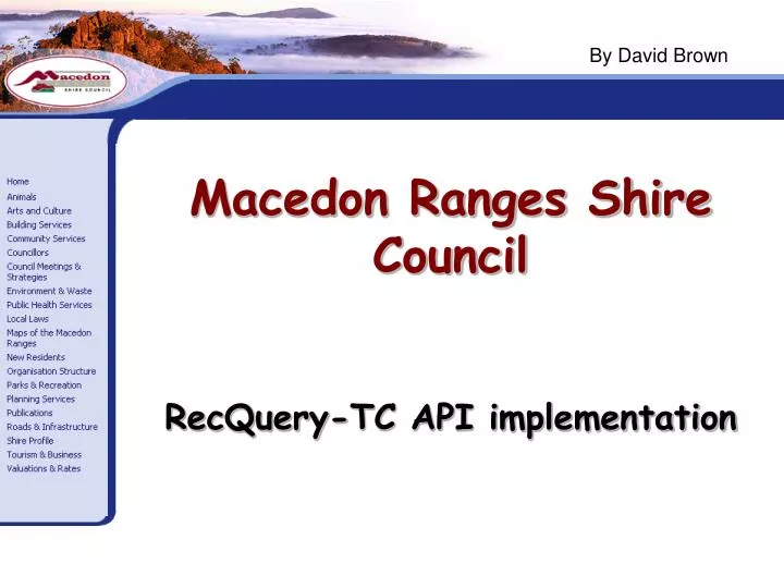 macedon ranges shire council