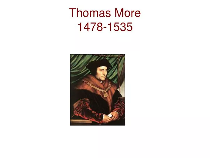 thomas more 1478 1535