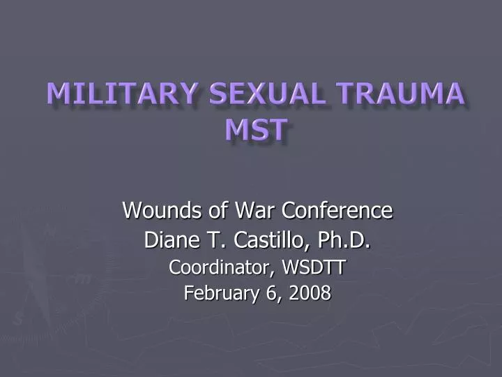 military sexual trauma mst