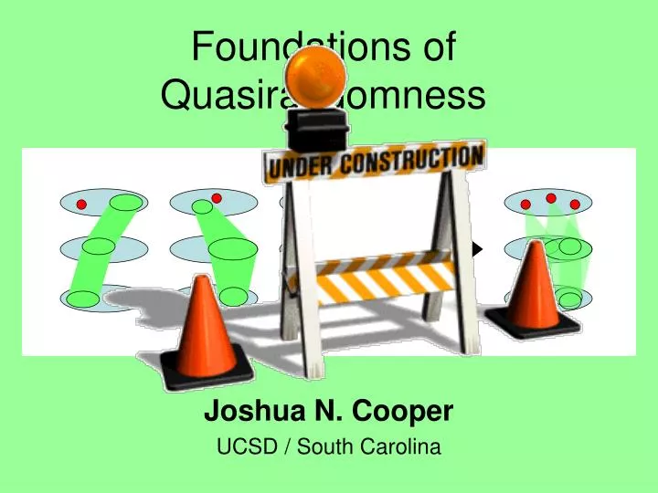 foundations of quasirandomness