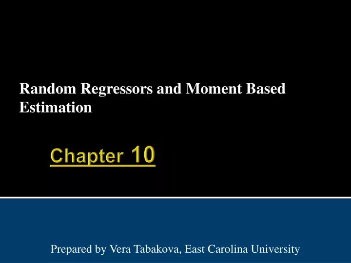 random regressors and moment based estimation