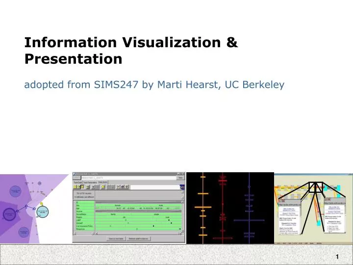 information visualization presentation adopted from sims247 by marti hearst uc berkeley