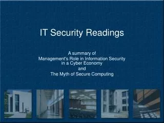 IT Security Readings