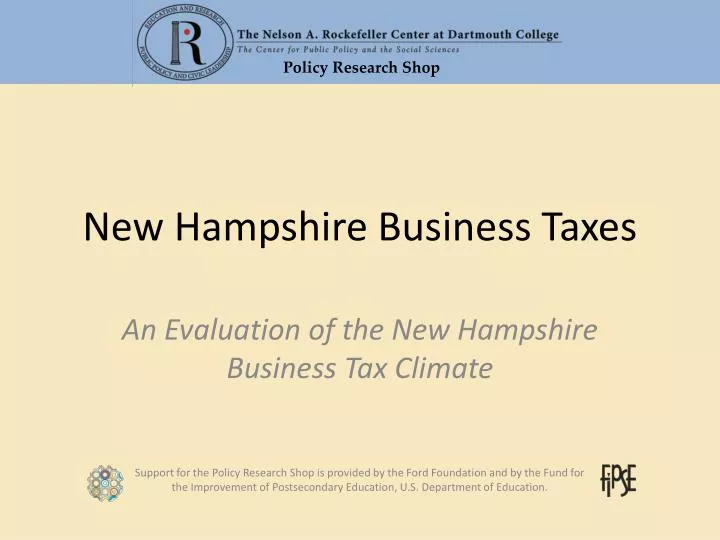 new hampshire business taxes