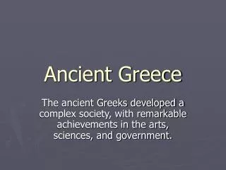 Ancient Greece