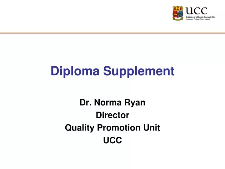 diploma supplement