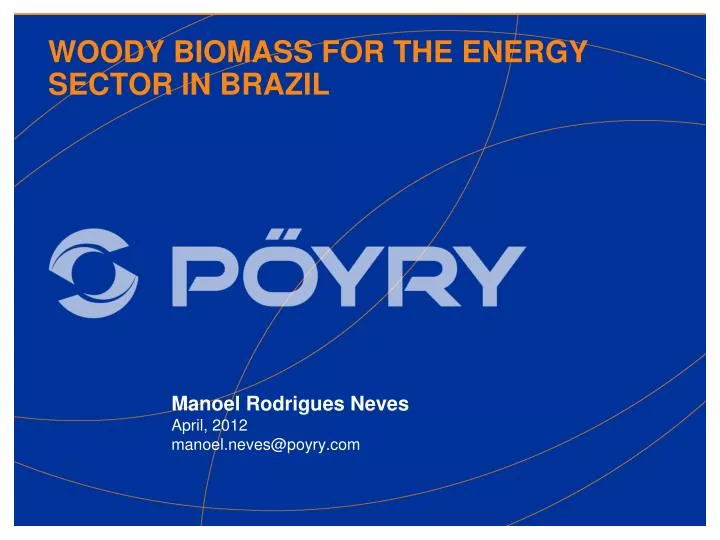 woody biomass for the energy sector in brazil