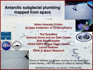 Antarctic subglacial plumbing mapped from space