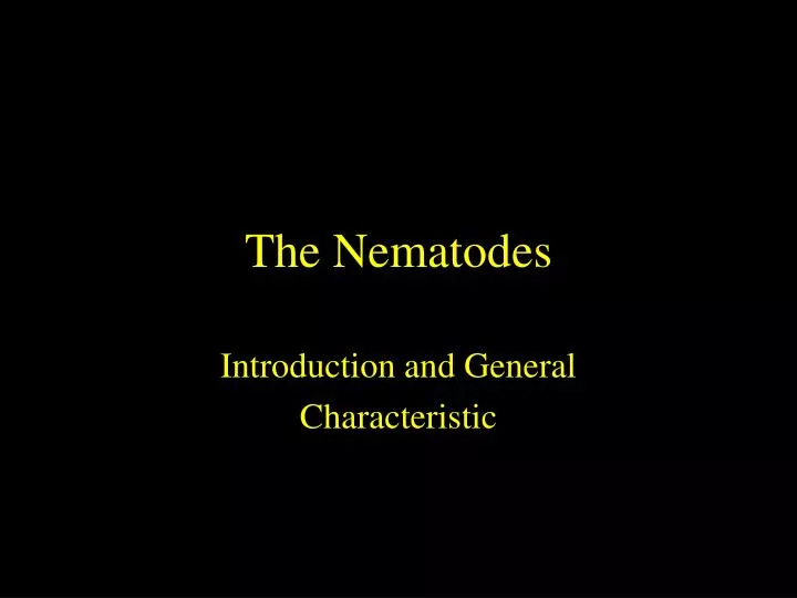 the nematodes