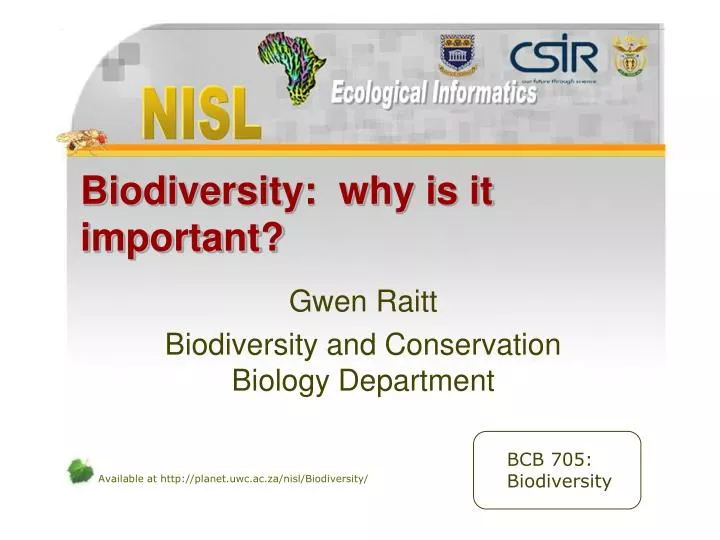 biodiversity why is it important