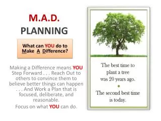 M.A.D. PLANNING