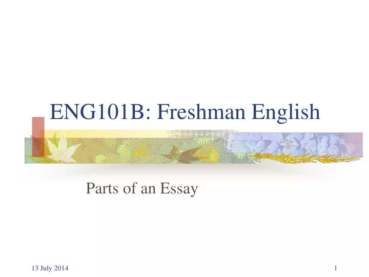 eng101b freshman english