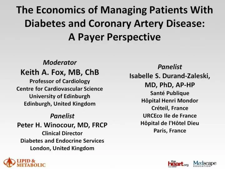 the economics of managing patients with diabetes and coronary artery disease a payer perspective