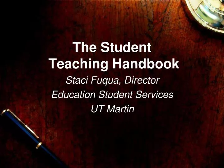 the student teaching handbook