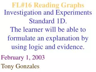 FL#16 Reading Graphs