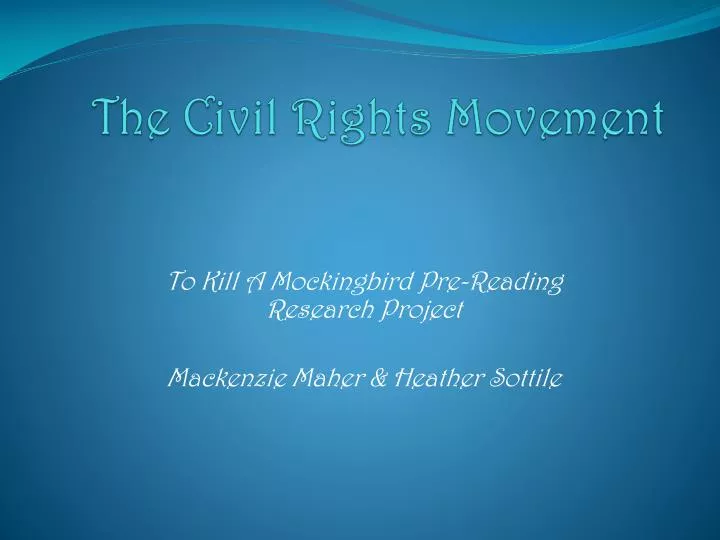 the civil rights movement